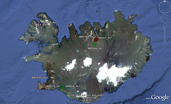 The distribution of early Konráðs saga manuscripts