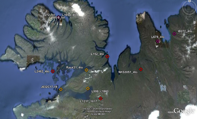 Focused distribution of late Konráðs saga manuscripts